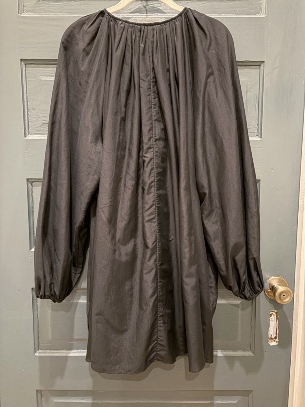 Matteau Cotton and Silk Mini Dress Black 4 (fits 6-8) - Picture 4 of 7